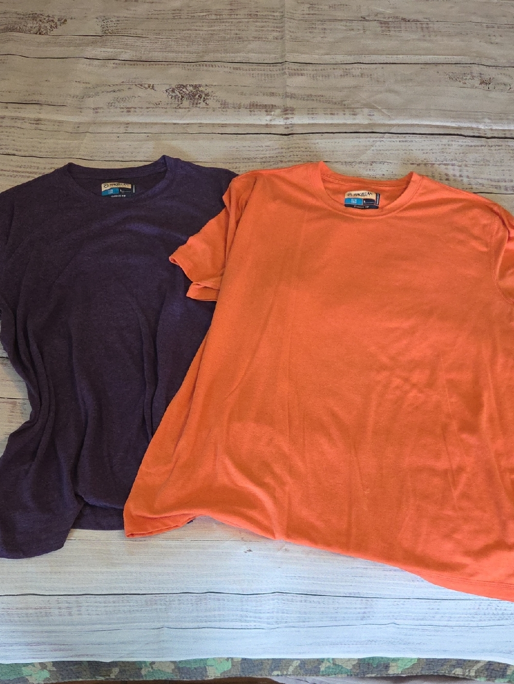 Magellan Outdoors Orange & Purple Short-Sleeve Tees
